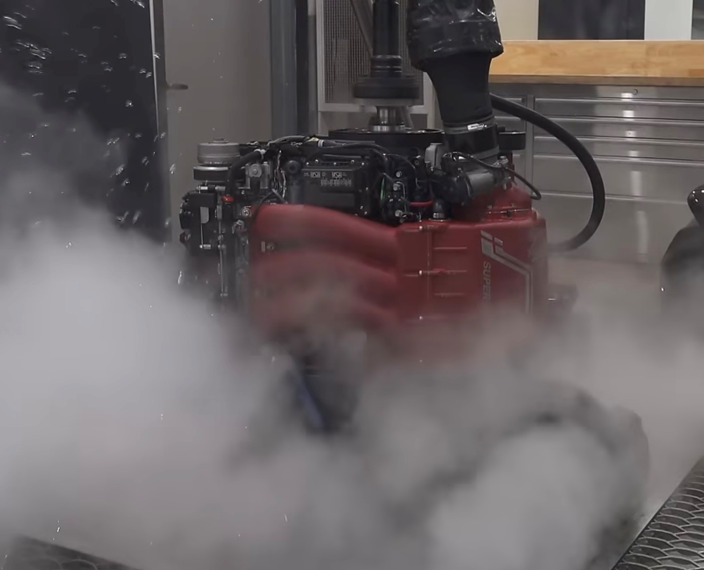 fullBOOST visit our Marine engine dyno – Supercharged outboards.